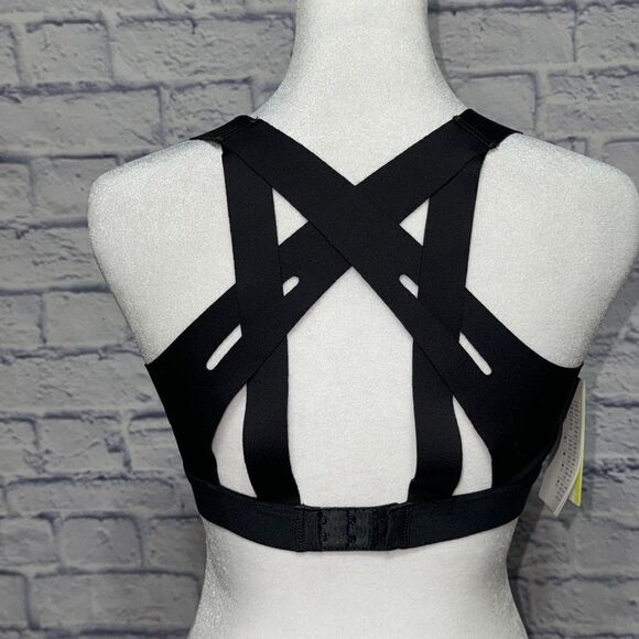 All in Motion Women's small Support Black Strappy Back Bonded Bra NWT - Picture 8 of 8